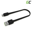 Cabo Micro USB 25cm Green Cell Matte, com carregamento rápido Ultra Charge, Quick Charge 3.0