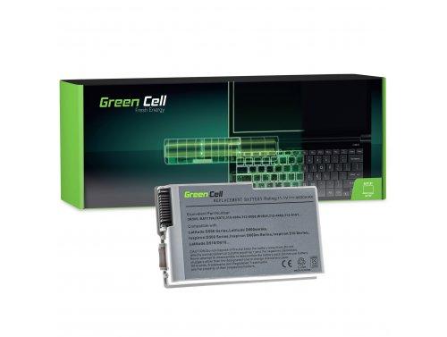 Green Cell Bateria C1295 C2451 BAT1194 para Dell Latitude D500 D510 D520 D600 D610