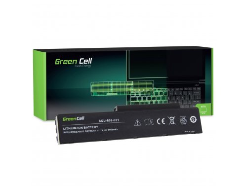 Green Cell 3UR18650-2-T0182 SQU-809-F01 para Fujitsu-Siemens Li3710 Li3910 Pi3560 Pi3660