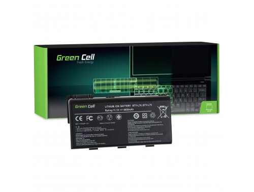 Green Cell Bateria BTY-L74 BTY-L75 para MSI CR500 CR600 CR610 CR620 CR630 CR700 CR720 CX500 CX600 CX610 CX620 CX700