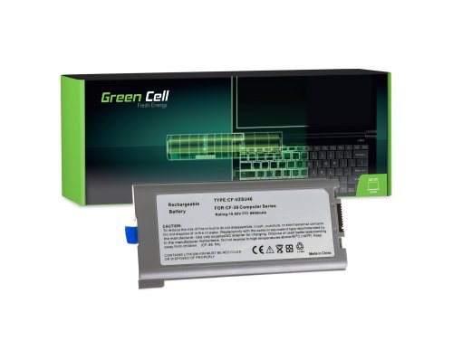 Green Cell Akku CF-VZSU46 CF-VZSU46AU CF-VZSU46U para Panasonic Toughbook CF-30 CF-31 CF-53 6600mAh