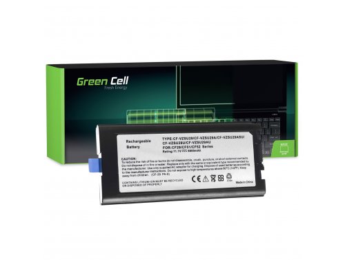 Green Cell CF-VZSU29 CF-VZSU29A para Panasonic Toughbook CF29 CF51 CF52 6600mAh