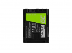 Bateria Green Cell ® BP-808 BP-809 BP-827 para Canon HF G10 S10 S21 S30 S100 S200 FS11 HF11 HF11 HF20 LEGRIA 2250mAh