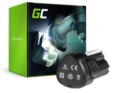 Green Cell ® Akku für WORX WA3503 WA3509 12V 2Ah Samsung