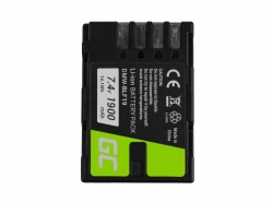 Bateria Green Cell ® DMW-BLF19E para Panasonic Lumix DC GH5 GH5s G9 DMC GH3 GH4 GH3K GH4K, Full Decoded 1900mAh