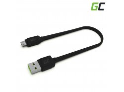 Cabo Micro USB 25cm Green Cell Matte, com carregamento rápido Ultra Charge, Quick Charge 3.0