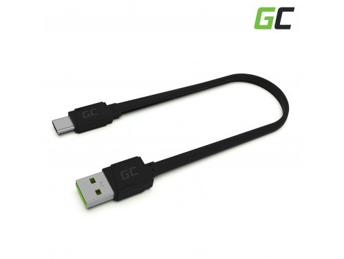 Cabo USB-C Tipo C 25cm Green Cell Matte, com carregamento rápido Ultra Charge, Quick Charge 3.0