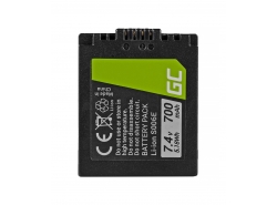 Bateria Green Cell ® CGR-S006E para Panasonic Lumix DMC FZ7 FZ8 FZ8S FZ8K FZ18 FZ28 FZ7K FZ30 FZ38 FZ50 700mAh 7.4V