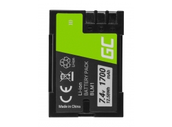 Bateria Green Cell ® BLM-1 para Olympus Evolt E-1 E-510 E-500 CAMEDIA C-5060 C-7070 C-8080 Wide Zoom, (Li-Ion 7,4V 1600mAh)