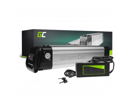 Green Cell Bateria para Bicicletas Elétricas 36V 8Ah 288Wh Silverfish Ebike 2 Pin para Zündapp Telefunken com Carregador