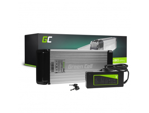 Green Cell Bateria para Bicicletas Elétricas 36V 15Ah 540Wh Rear Rack Ebike C13 com Carregador