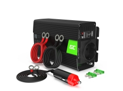 Green Cell® Inversor de tensão Conversor 12V a 230V 300W / 600W, USB
