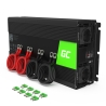 Green Cell® Inversor de tensão Conversor 12V a 230V 3000W / 6000W, USB