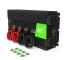 Green Cell® Inversor de tensão Conversor 24V a 230V 2000W / 4000W onda sinusoidal pura