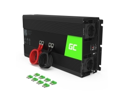 Green Cell® Inversor de tensão Conversor 12V a 230V 1500W / 3000W onda sinusoidal pura