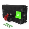Green Cell® Inversor de tensão Conversor 24V a 230V 1500W / 3000W, USB