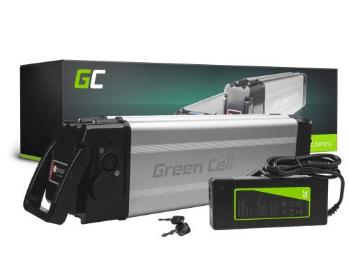 Green Cell Bateria para Bicicletas Elétricas 24V 12Ah 288Wh Silverfish Ebike 4 Pin com Carregador