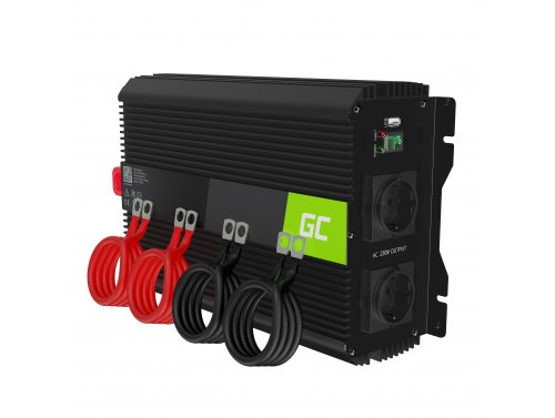 Green Cell® PRO Inversor de tensão Conversor 12V a 230V 2000W / 4000W, USB