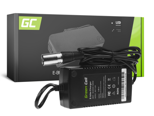 Green Cell ® para bicicletas elétricas, plugue: Cannon, 42V, 2A