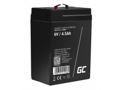 Bateria AGM GEL 6V 4,5Ah bateria de chumbo Green Cell livre de manutenção para caixas registradoras e balanças