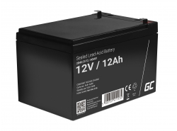 Bateria de GEL AGM 12V 12Ah bateria de chumbo Green Cell livre de manutenção para tratores e cortadores de grama