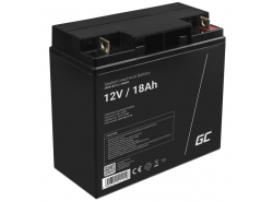 Bateria AGM GEL 12V 18Ah bateria chumbo Green Cell livre de manutenção para fotovoltaica e ecobatímetro
