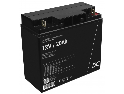 Bateria AGM GEL 12V 20Ah bateria de chumbo Green Cell livre de manutenção para barcos a motor e veículos elétricos