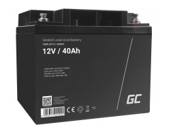 Bateria AGM GEL 12V 40Ah bateria chumbo Green Cell livre de manutenção para bicicleta e trator