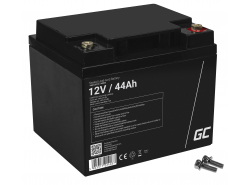 Bateria AGM GEL 12V 44Ah bateria de chumbo Green Cell livre de manutenção para sistemas fotovoltaicos e cadeiras de rodas
