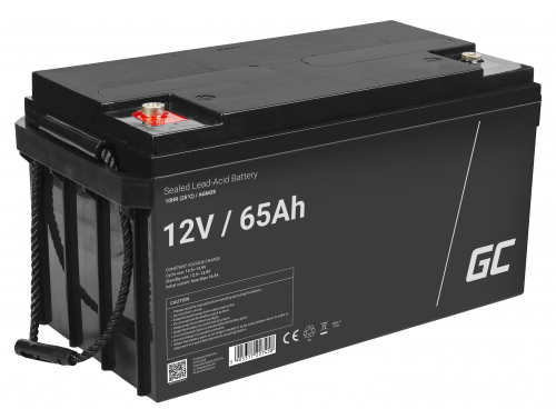 Bateria AGM GEL 12V 65Ah bateria de chumbo Green Cell livre de manutenção para barcos e empilhadeiras