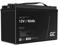 Bateria AGM GEL 12V 90Ah bateria de chumbo Green Cell livre de manutenção para autocaravanas e fotovoltaicos