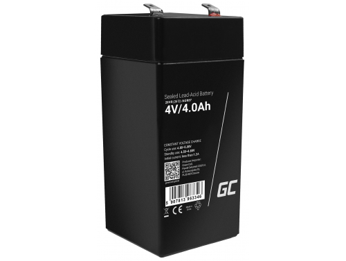 Bateria AGM GEL 4V 4Ah bateria de chumbo Green Cell caixa registradora e balanças