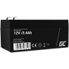 Bateria AGM GEL 12V 3.4Ah bateria de chumbo Green Cell livre de manutenção para caixas registradoras e contadores