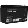 Bateria AGM GEL 12V 8Ah bateria de chumbo Green Cell livre de manutenção para UPS e sistemas de emergência