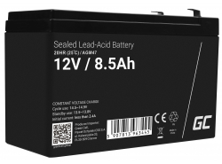 Bateria AGM GEL 12V 8,5Ah bateria de chumbo Green Cell livre de manutenção para UPS e monitoramento