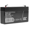 Bateria AGM GEL 6V 1,2Ah bateria de chumbo Green Cell para sistemas de alarme e brinquedos