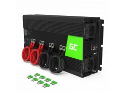 Green Cell® Inversor de tensão Conversor 24V a 230V 3000W / 6000W, USB