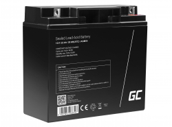 Bateria Green Cell® AGM 12V 22Ah bateria de chumbo-ácido sem manutenção para cortadores de grama, carrinhos de golfe