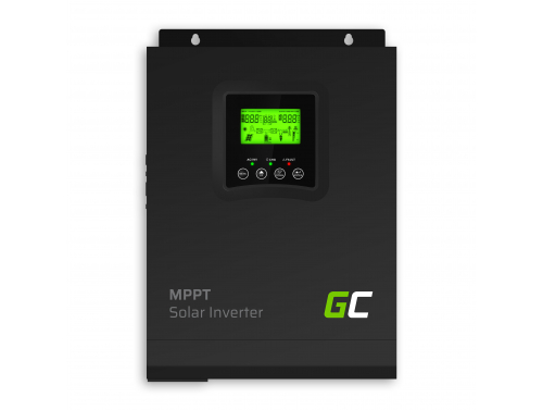 Inversor solar Conversor Off Grid com carregador solar MPPT Green Cell 12VDC 230VAC 1000VA / 1000W Onda senoidal pura