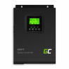 Inversor solar Conversor Off Grid com carregador solar MPPT Green Cell 12VDC 230VAC 1000VA / 1000W Onda senoidal pura