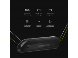 Akku Batterie Green Cell Down Tube 36V 11.6Ah 418Wh für Elektrofahrrad E-Bike Pedelec