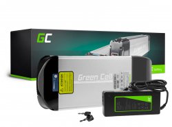 Green Cell Bateria para Bicicletas Elétricas 36V 15Ah 540Wh Rear Rack Ebike 2 Pin para Prophete, Mifa, Curtis com Carregador
