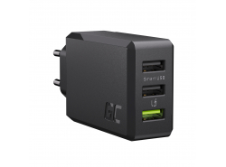 Green Cell Carregador principal 30W GC ChargeSource 3 com Ultra Charge e Smart Charge - 3x USB-A