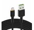 Cabo USB Green Cell GC Ray - Micro USB 120 cm, LED laranja, carregamento rápido Ultra Charge, QC3.0