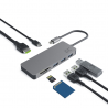 Dockingstation, adaptador, adaptador HUB USB-C HDMI Green Cell - 7 portas para MacBook Pro, Dell XPS, Lenovo X1 Carbon e outros