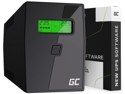 Green Cell Fonte de Alimentação Ininterrupta UPS 600VA 360W com Display LCD + Nova Aplicação