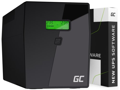 Green Cell Fonte de Alimentação Ininterrupta UPS 1500VA 900W com Display LCD + Nova Aplicação