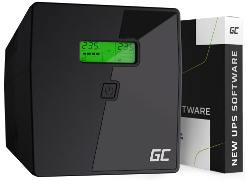 Green Cell Fonte de Alimentação Ininterrupta UPS 1000VA 700W com Display LCD Seno Puro + Nova Aplicação
