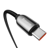 Cabo USB-C - USB-C Baseus 100W, 5A, 2m, Carregamento Rápido Quick Charge 4.0, PD, AFC, FCP, Display de Energia