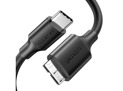 Cabo USB 3.0 Micro-B - USB-C UGREEN de 1 m (preto)